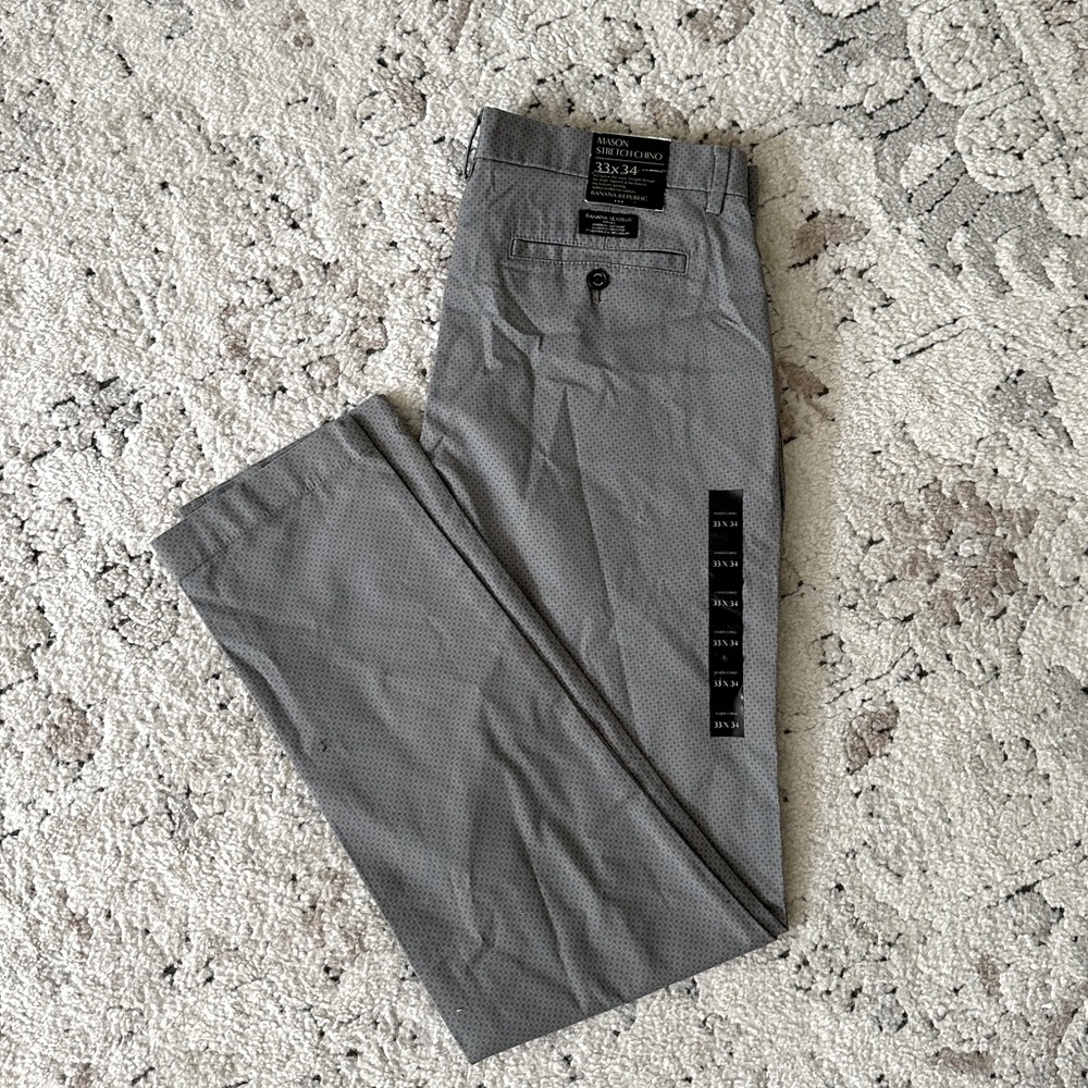 Banana Republic Men’s Mason Stretch chino dress pants NWT